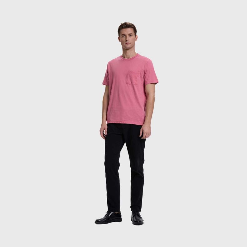 Polera Hombre Básica Con Bolsillo Palo Rosa Fashion's Park-3