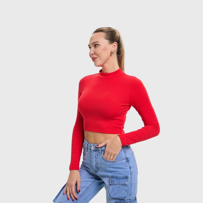 Polera Mujer Beatle Rojo-1