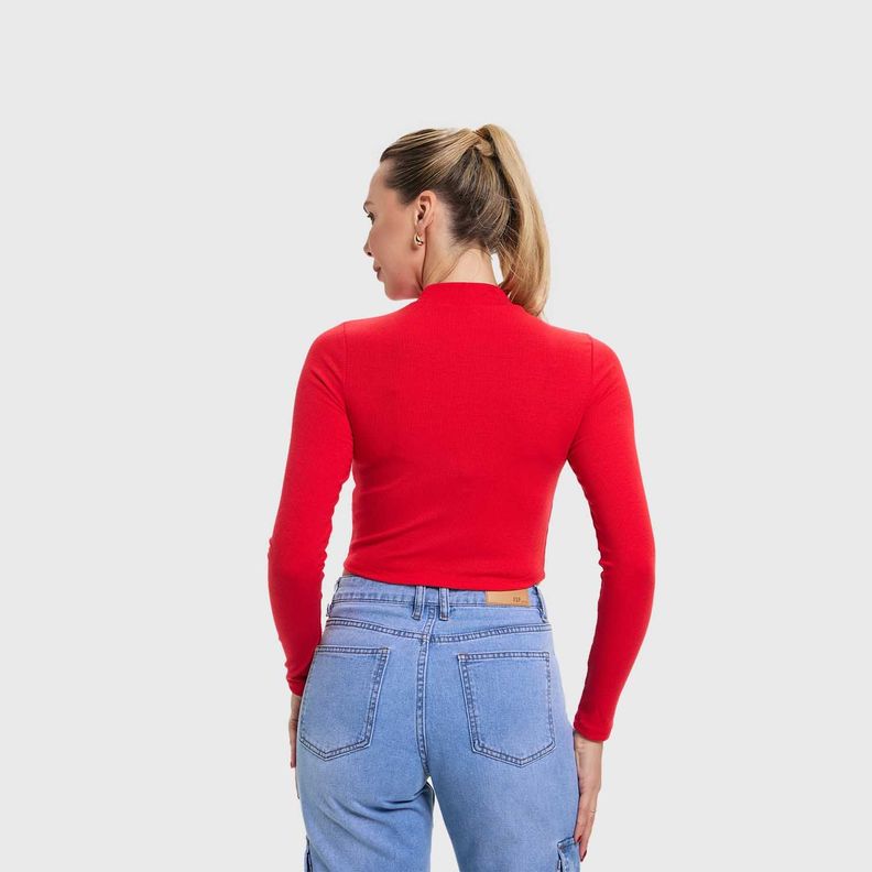 Polera Mujer Beatle Rojo-2