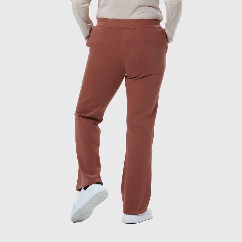 Pantalón Buzo Mujer Flare Clásico Beige Oscuro Fsp-2