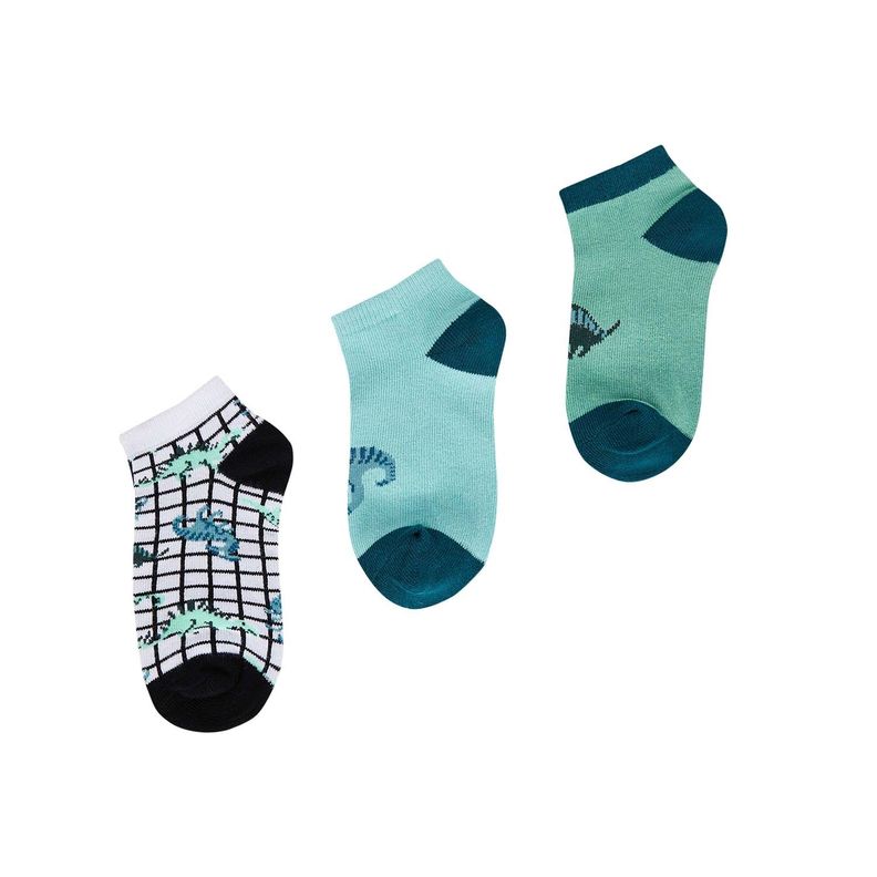 Calceta Deportiva Niño Tripack Verde I  Fashion's Park-0