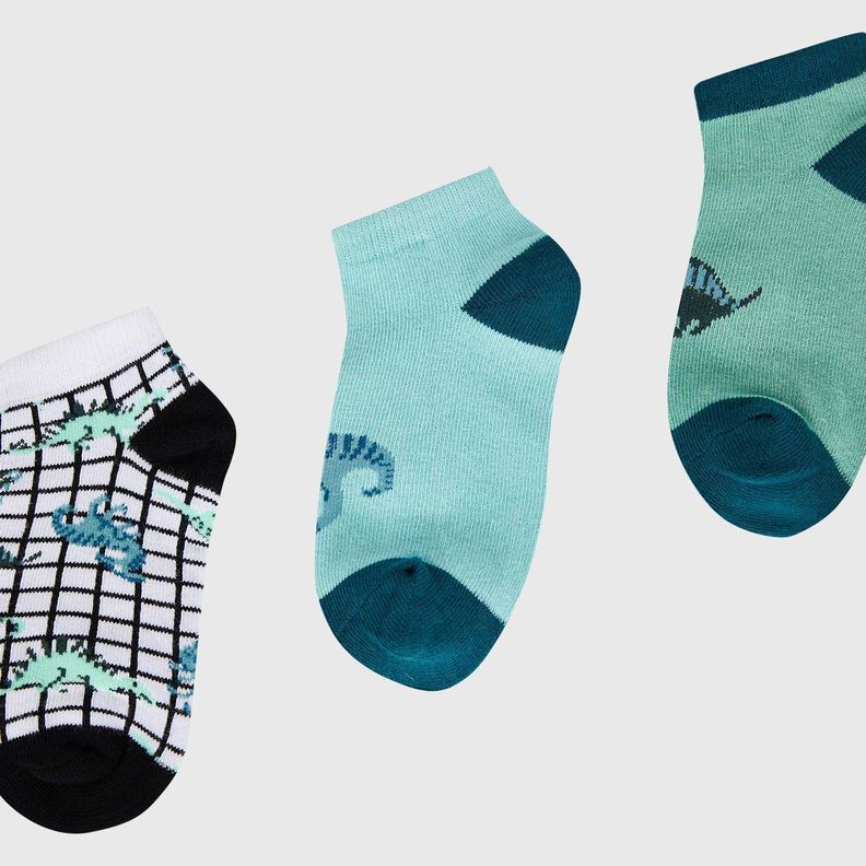 Calceta Deportiva Niño Tripack Verde I  Fashion's Park-1