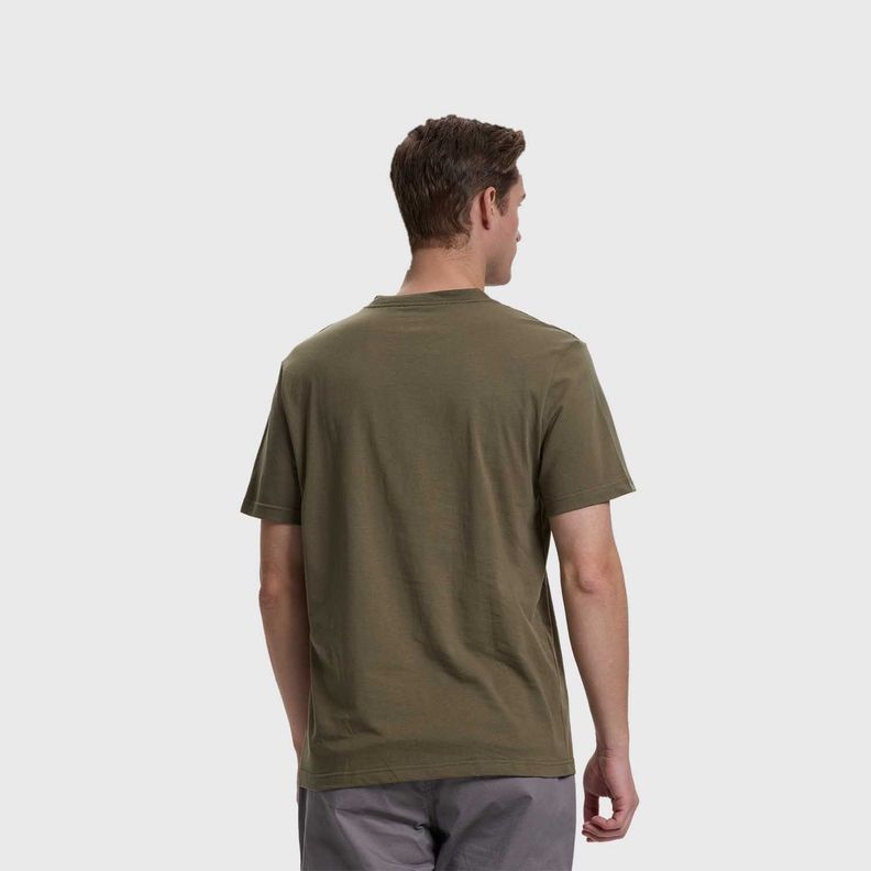 Polera Hombre Casual Básica Verde Militar Fashion's Park-2