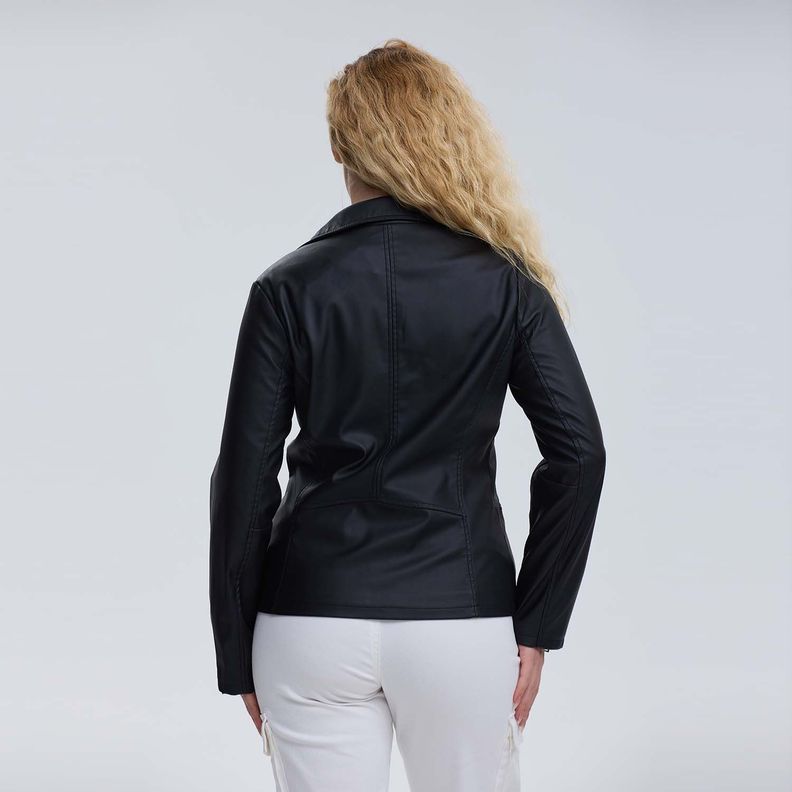 Chaqueta Mujer Biker Negro I Fashion´s Park-2