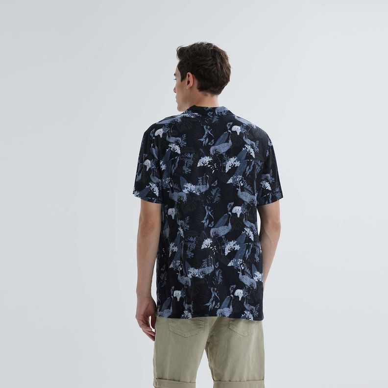 Camisa Guayabera Full Rapport Gris Hombre-2