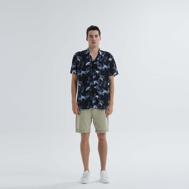 Camisa Guayabera Full Rapport Gris Hombre-3
