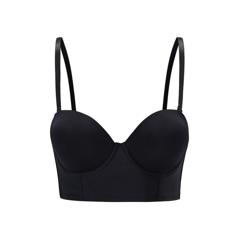 Sostén Mujer Strapless Bustier Negro Fashion's Park-0