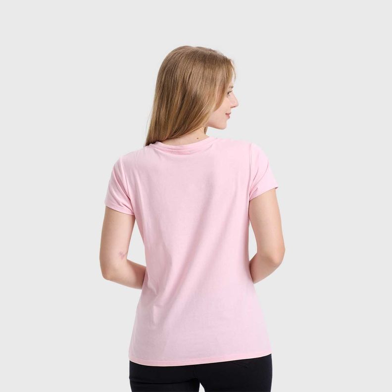 Polera Mujer Básica Print Rosado Claro Fashions Park-2
