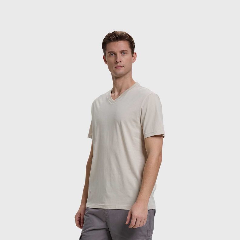 Polera Hombre Casual Básica Beige Fashion's Park-1