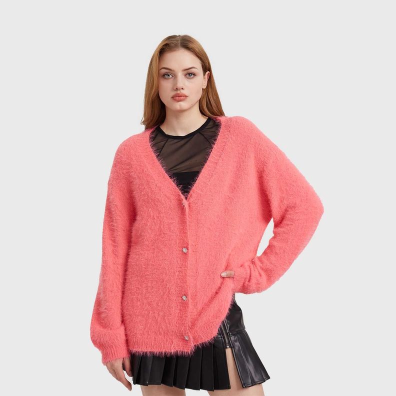 Sweater Mujer Peludo Coral Fashion´s Park-1