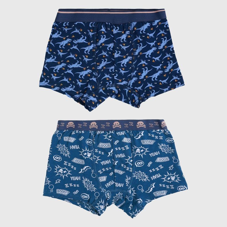 Boxer Niño Bipack Full Rapport Azul Marino-0