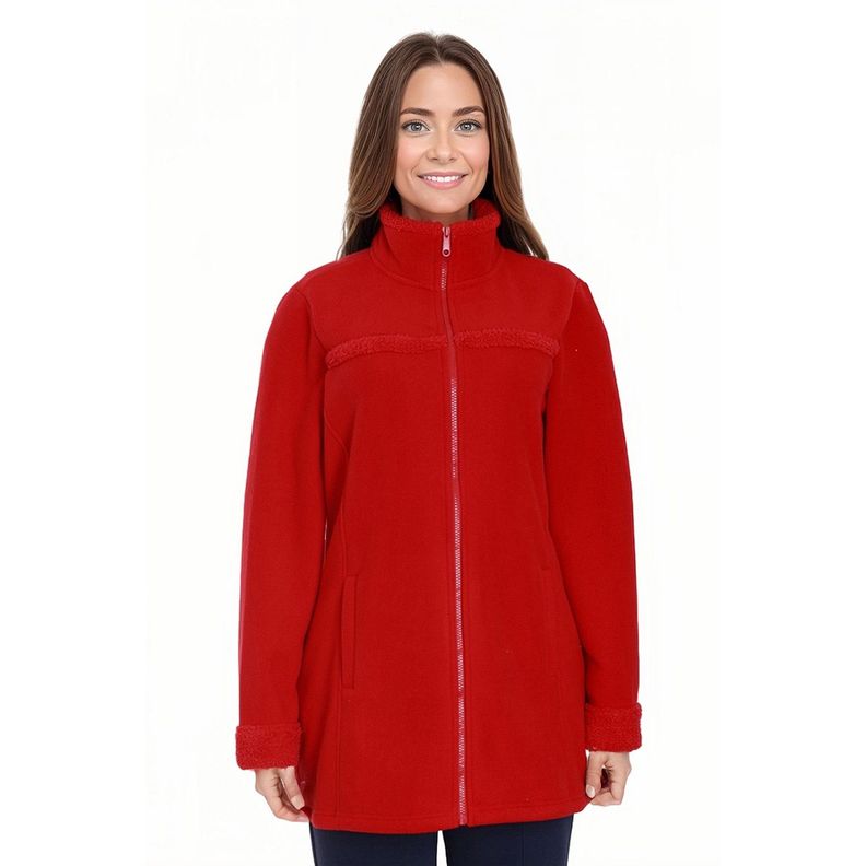 Polar Mujer Doble Faz Rojo-0