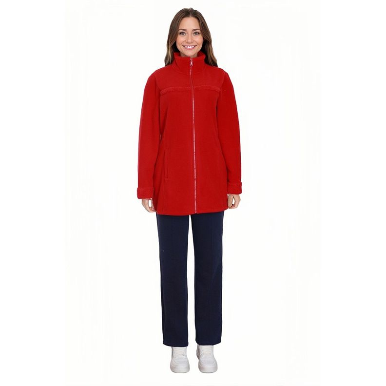Polar Mujer Doble Faz Rojo-2