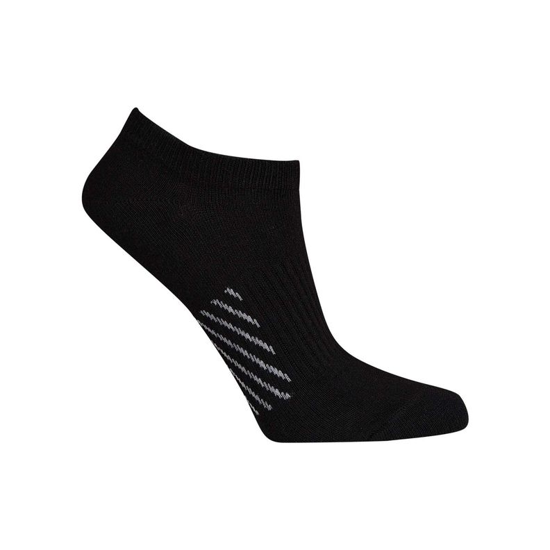 Calceta Deportiva Mujer Liso Caña Negro Fashion's Park-0