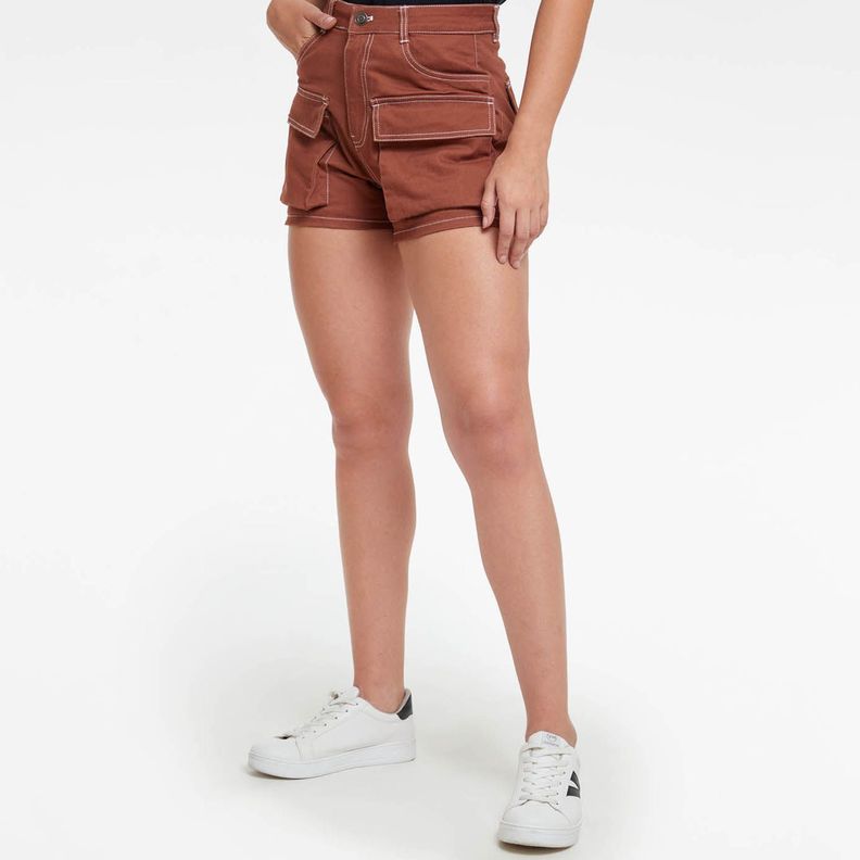 Short Cargo Cafe Mujer-1