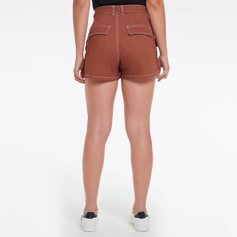 Short Cargo Cafe Mujer-2