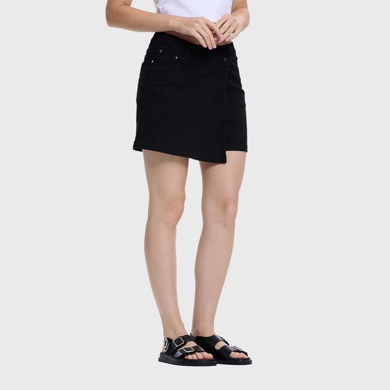 Falda Mujer Short Negro I Fashions Park-1