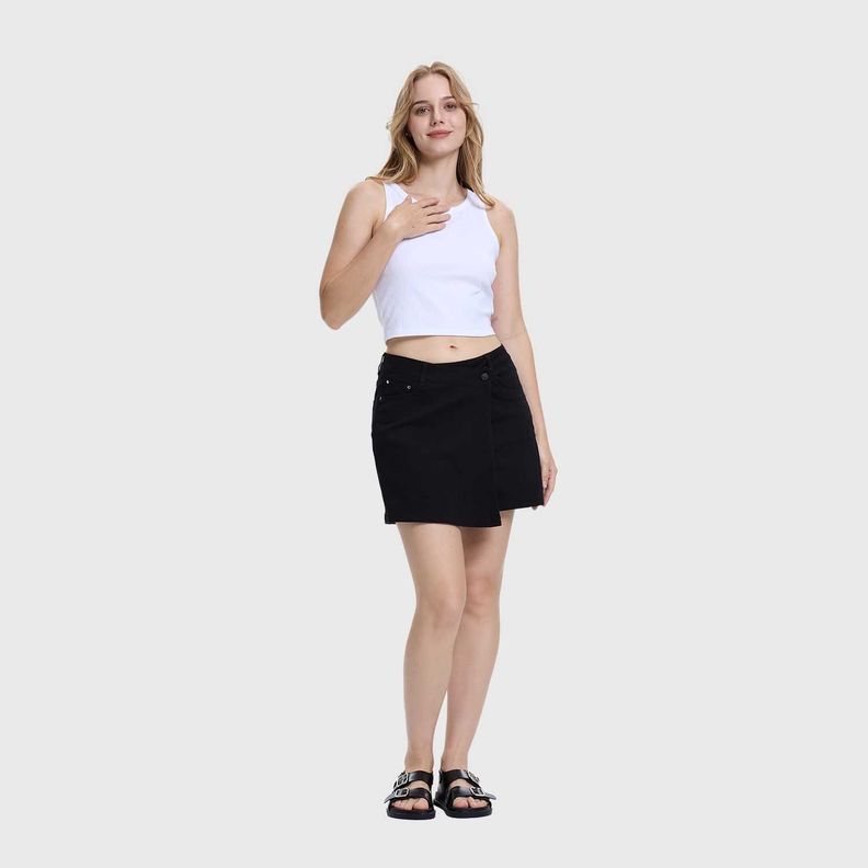 Falda Mujer Short Negro I Fashions Park-3