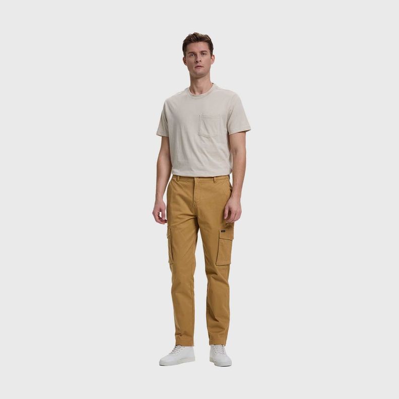Pantalón Hombre Cargo Slim Fit Camel Fashion's Park-3
