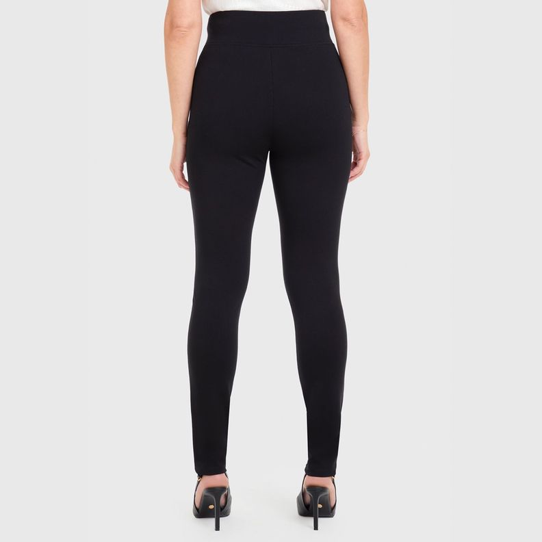 Calza Tiro Alto Negro Mujer-2