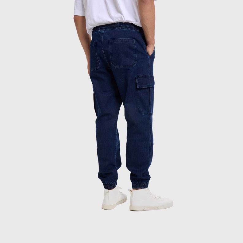 Jeans Hombre Jogger Cargo Azul Fashion's Park-2