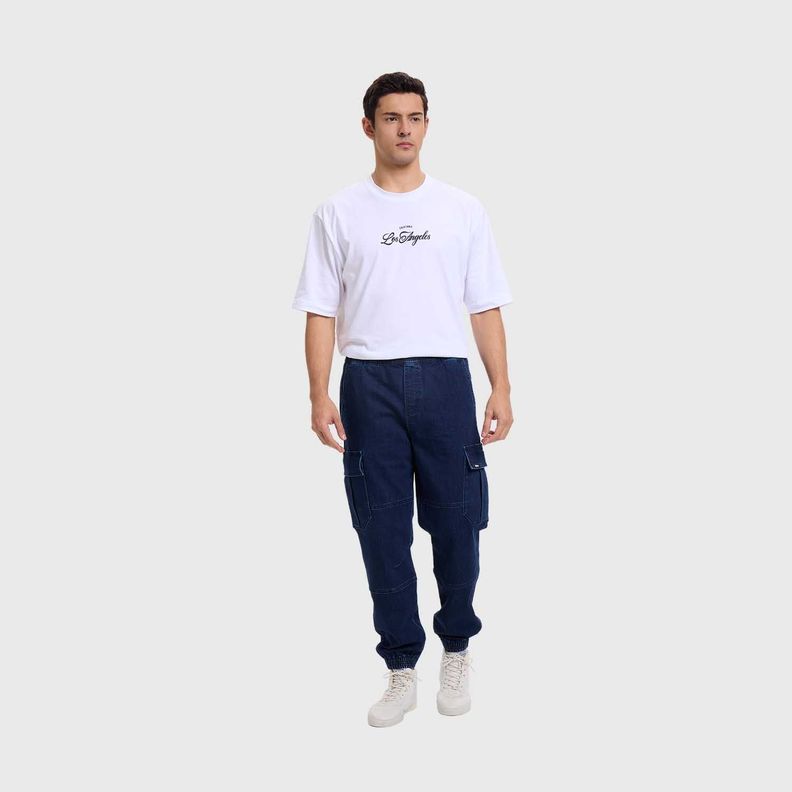 Jeans Hombre Jogger Cargo Azul Fashion's Park-3