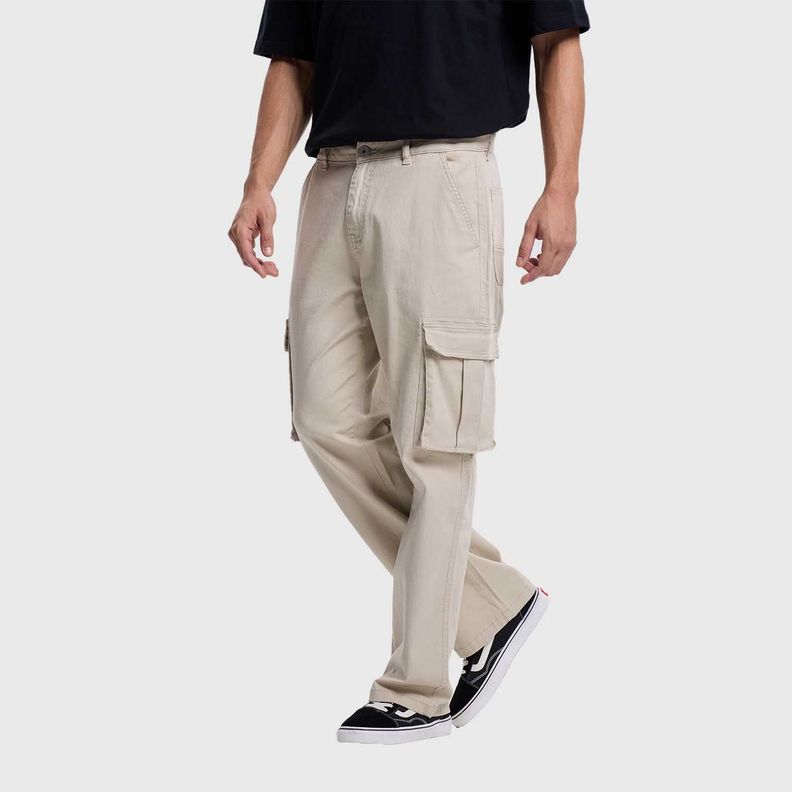 Jeans Hombre Cargo Color Beige Fashions Park-1