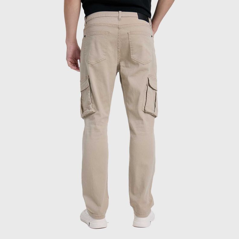 Jeans Hombre Cargo Liso Beige Fashion´s Park-2