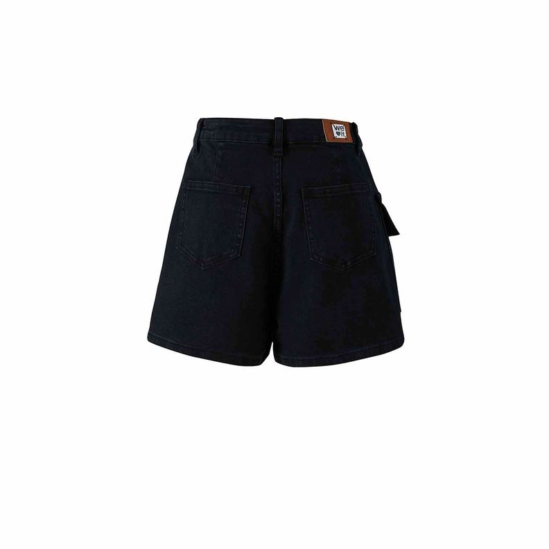 Falda Short Cargo Negro Niña-1