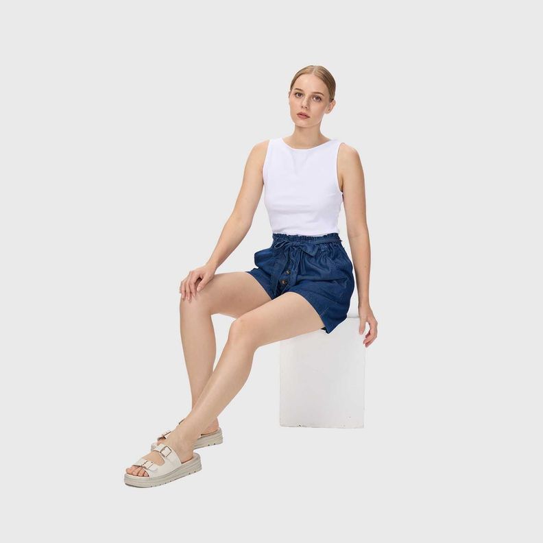 Short Mujer Comfy Azul Fashion's Park-1