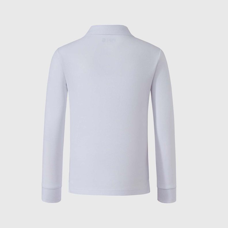 Polera Escolar Infantil Unisex Pique Blanco Fashion's Park-1