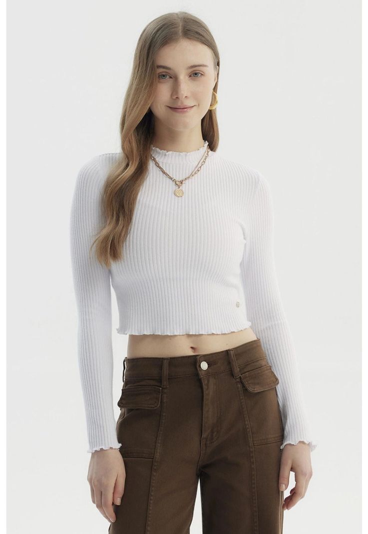 Polera Mujer Basic Ajustado Blanco