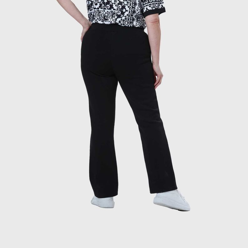 Pantalón Buzo Mujer Clásico Flare Negro Fashion's Park-2