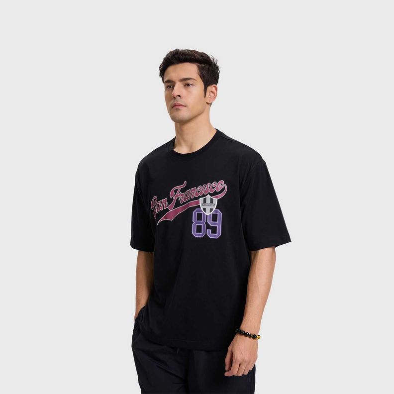 Polera Hombre Print Negro Fashion's Park-1