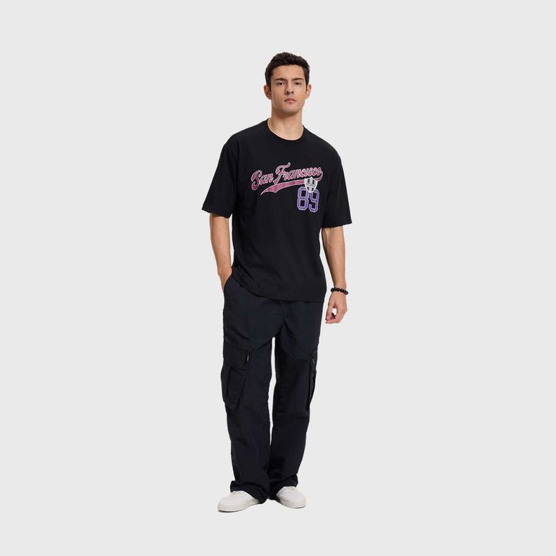 Polera Hombre Print Negro Fashion's Park-3