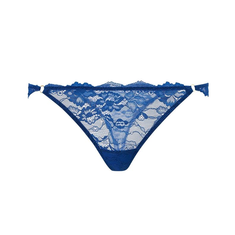 Calzón Mujer Colaless Encaje Detalle Ar Azul Fashion's Park-0