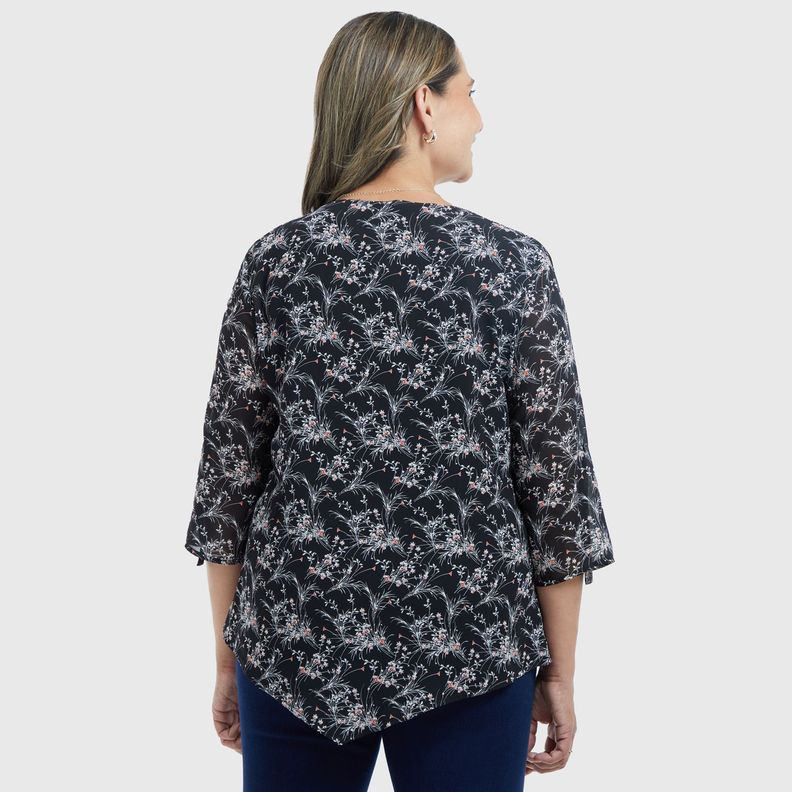 Blusa Rapport En Punta Coral Mujer-2