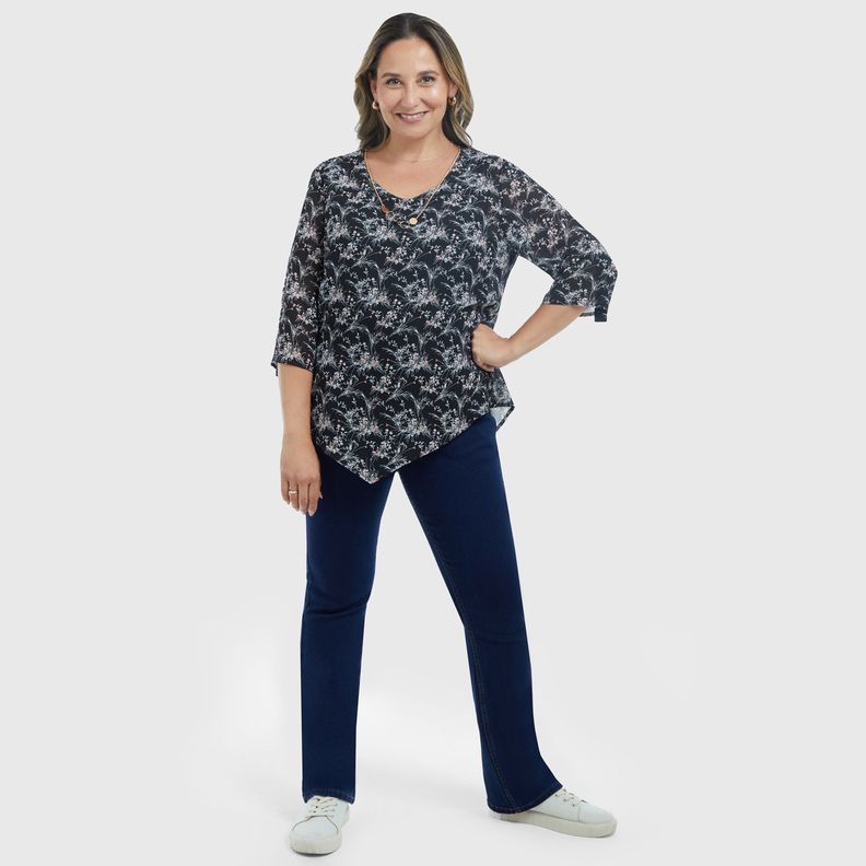 Blusa Rapport En Punta Coral Mujer-3