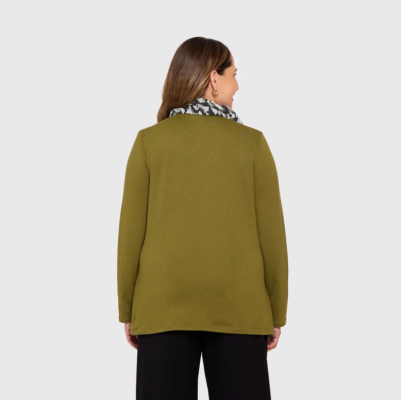 Sweater Mujer Pañuelo Verde Militar-5
