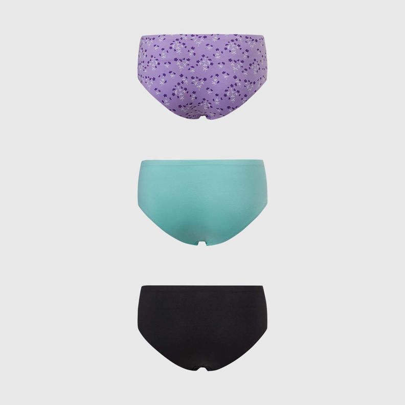 Calzón Mujer Tripack Pantaleta Juvenil Lila Fashion's Park-1