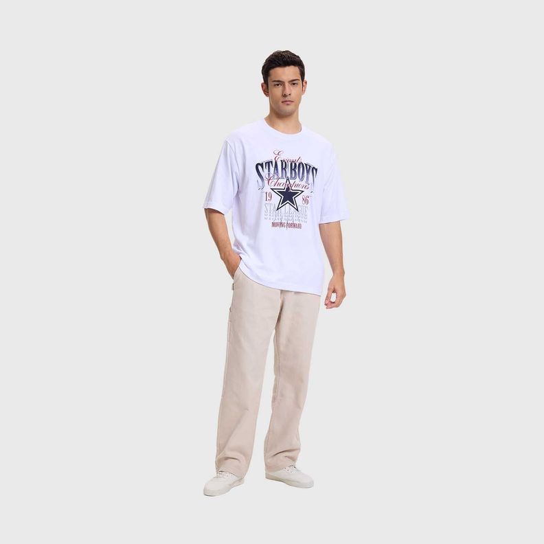 Polera Hombre Sport Oversize Blanco Fashion's Park-3