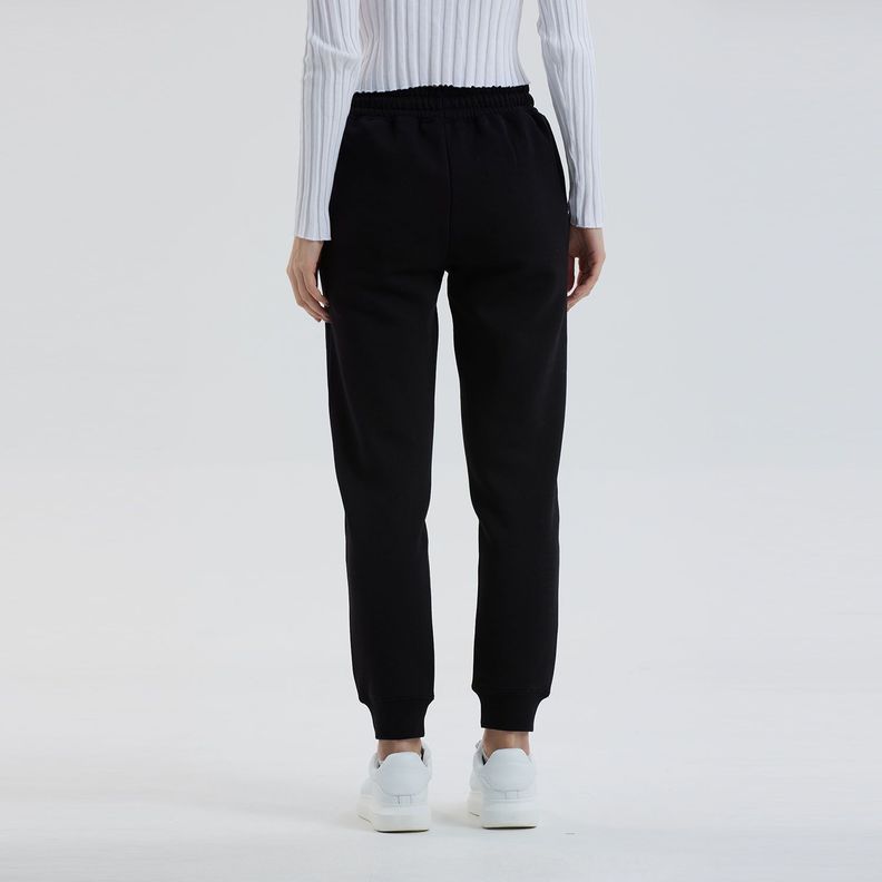 Pantalón Buzo Mujer Basic Negro-2