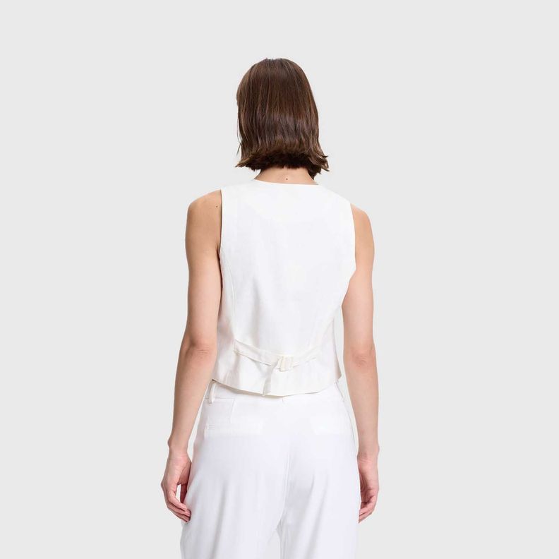 Blazer Mujer Tipo Gillette Lino Crudo Fashions Park-2