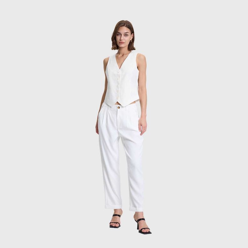 Blazer Mujer Tipo Gillette Lino Crudo Fashions Park-3