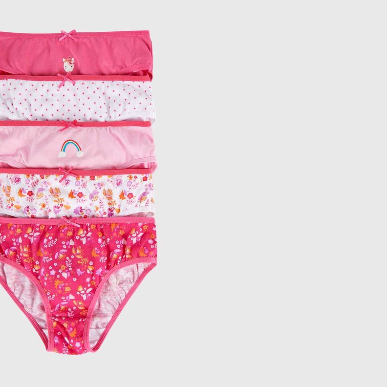 Panties Niña Underwear Rosado Fashions Park-1