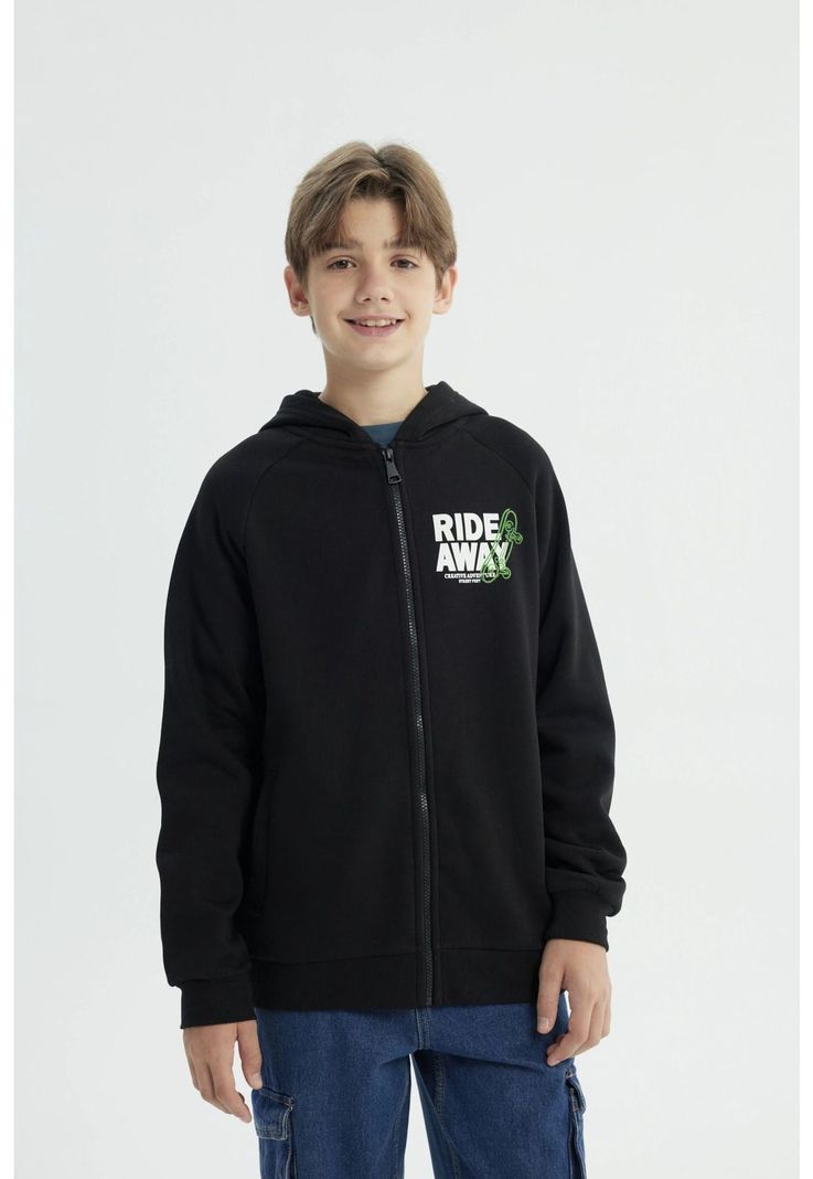 Polerón Niño Regular Negro