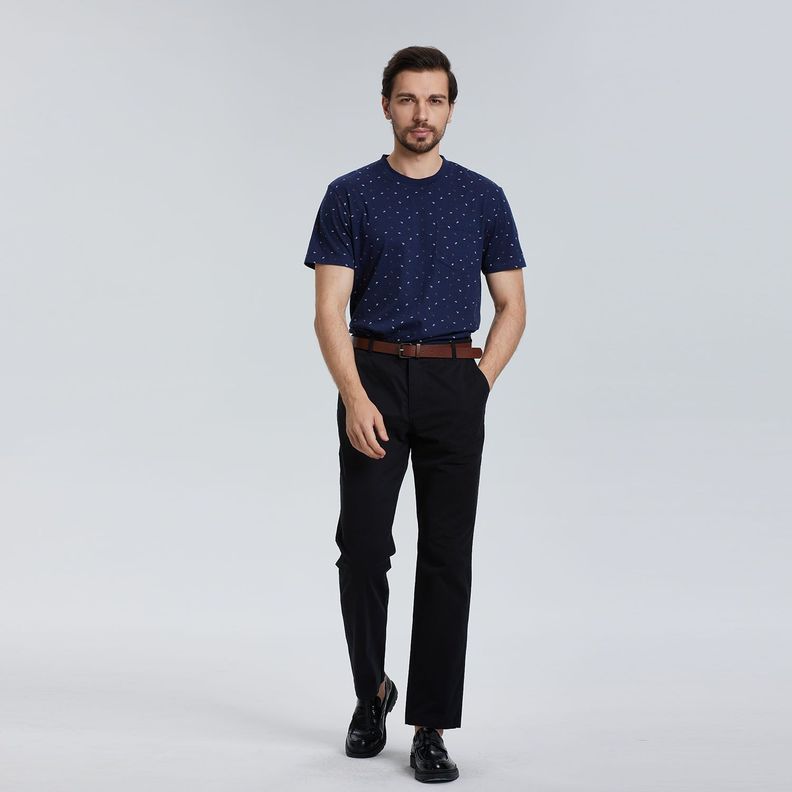 Pantalón Hombre Chino Cinturón Negro Fashion´s Park-3