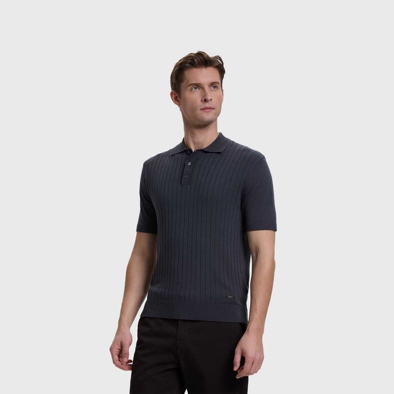 Polera Hombre Textura Linea Marengo Fashion's Park-1