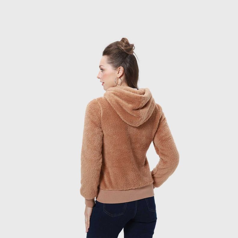 Polar Mujer Peludo Camel-2
