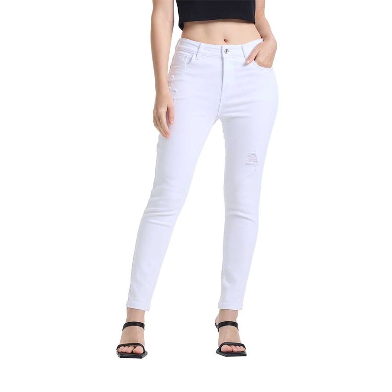 Jeans Mujer Super Skinny Lia Lavado Blanco Fashion's Park-0